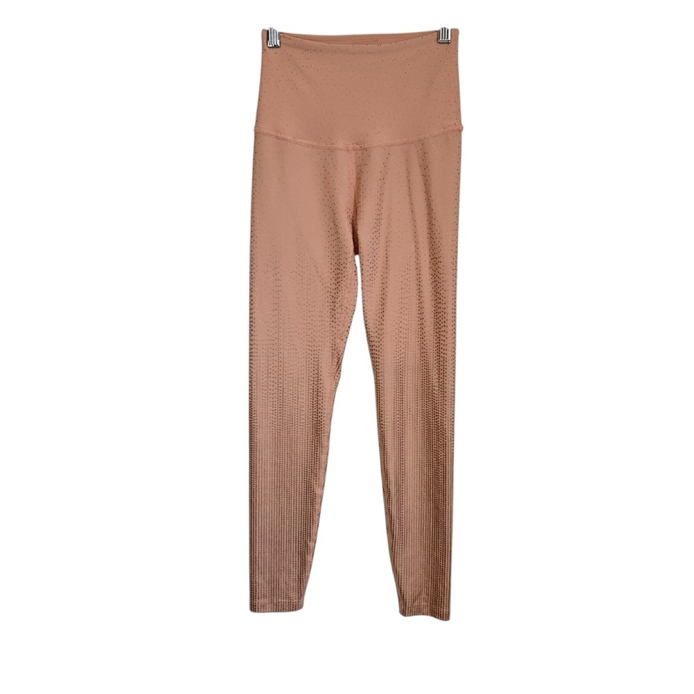 Beyond Yoga Womens Drip Dot High Waisted Leggings Sz XS Coral Gold Atheisure - Picture 3 of 9
